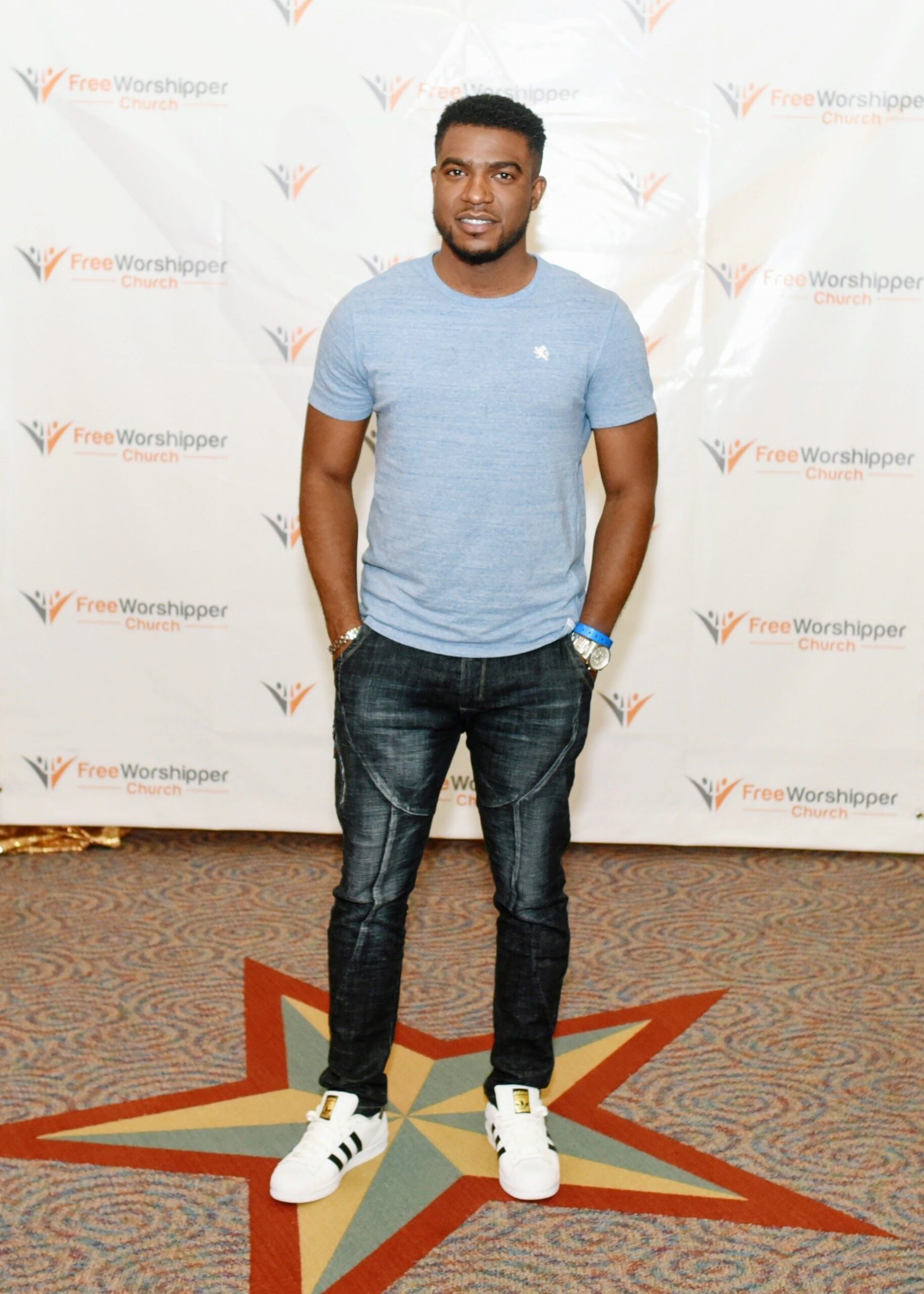 Church member posing at a Free Worshipper Church event